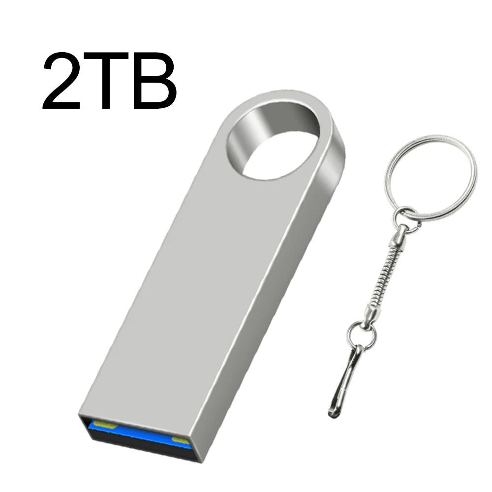 Metal USB 3.0 Flash Drive 2TB – High-Speed Pendrive for Laptop, PC, Xiaomi & MIJIA Devices