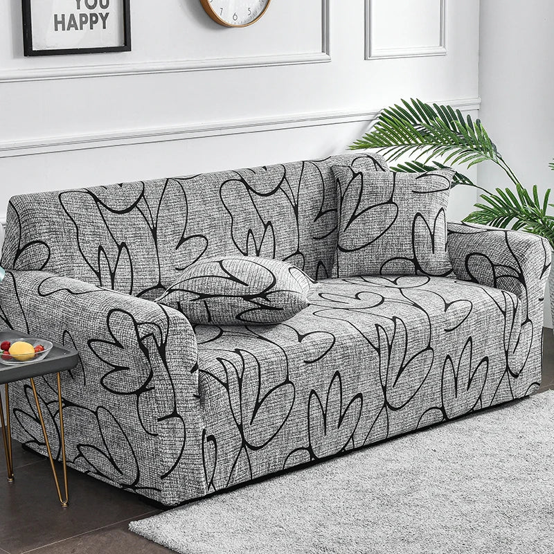Floral Elastic Spandex Sofa Cover – Anti-Dirty Furniture Protector for Home & Office Décor