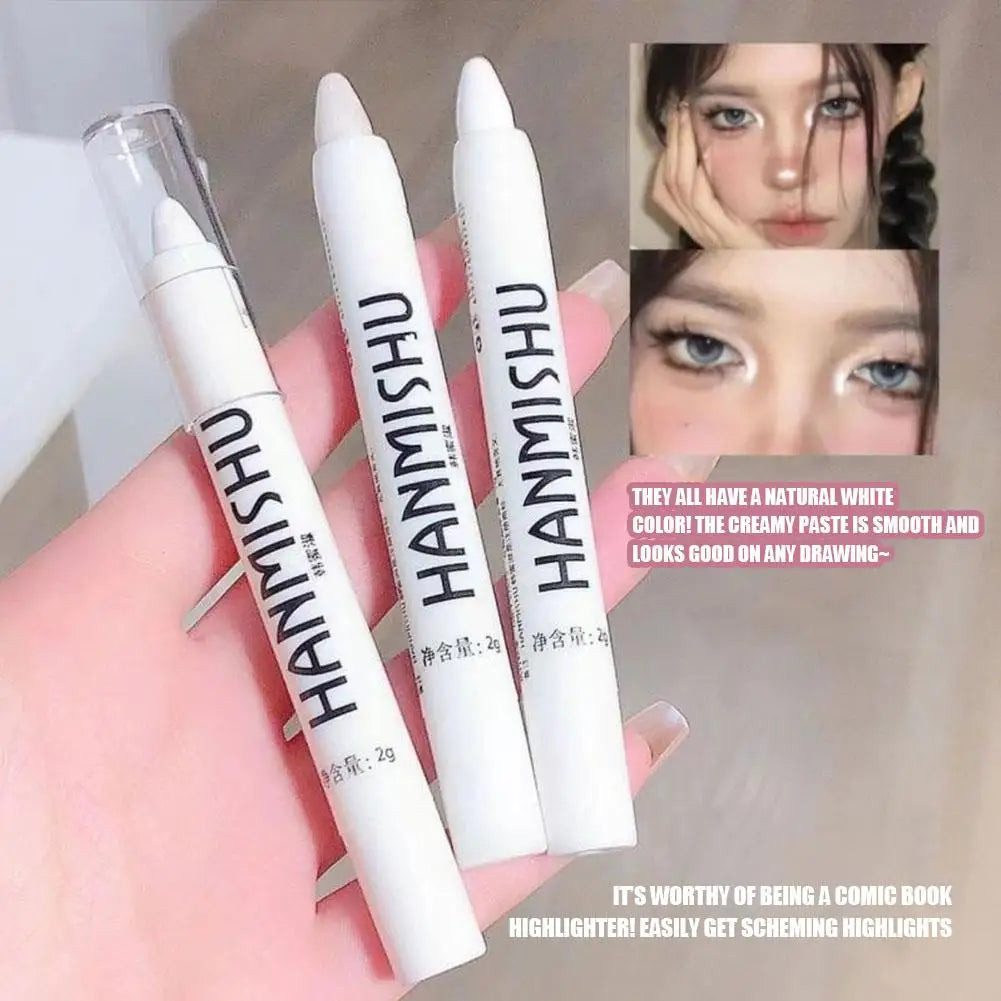 Shimmer Highlight Stick – Glitter White Eyeshadow Pencil for Bright & Dazzling Eyes
