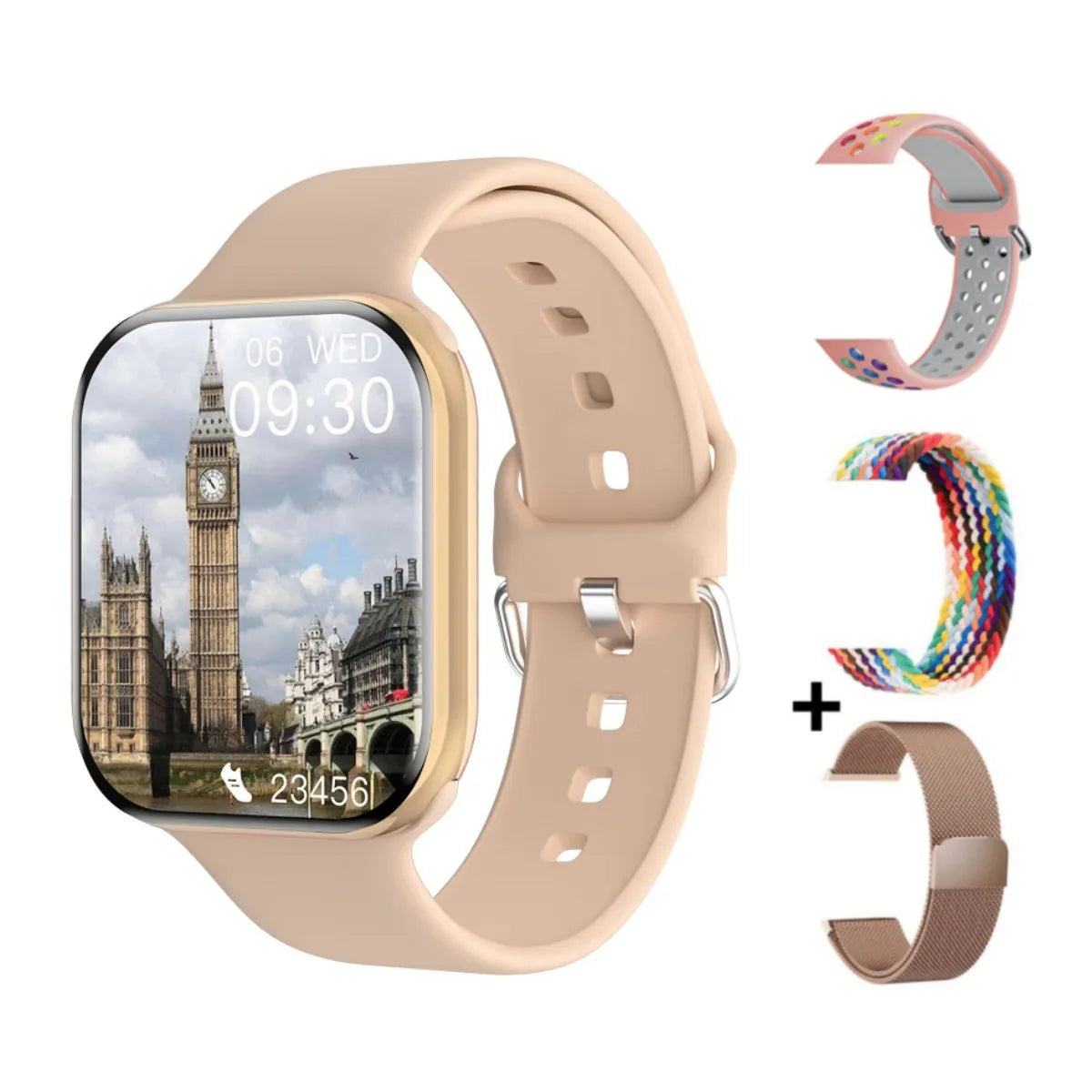 2025 GPS Smart Watch Series 10 for Women & Men – Bluetooth Call, Heart Rate, Blood Pressure, Fitness Smartwatch Compatible with Apple Watch