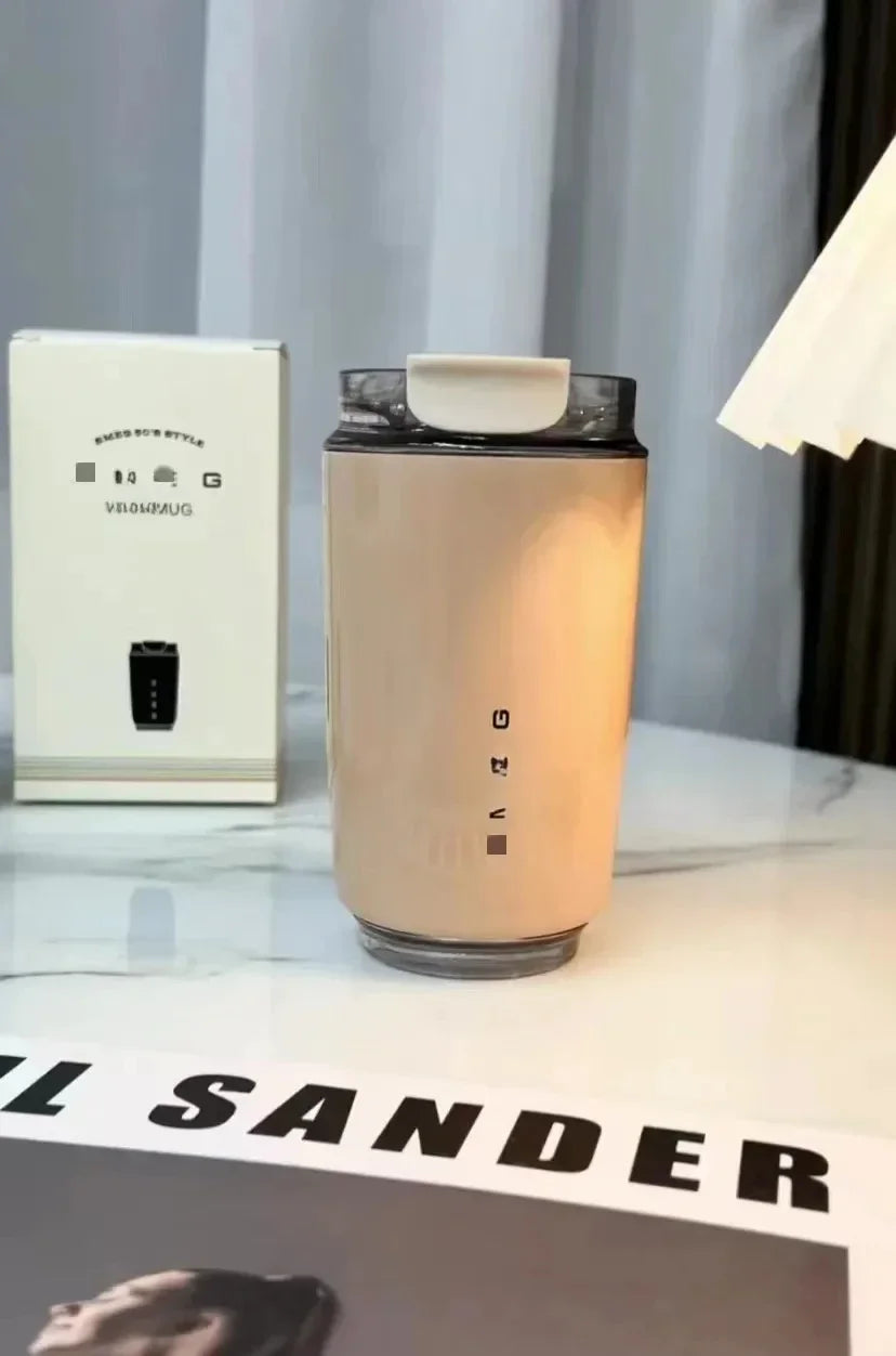 320ML Tumbler Thermos Cup Milky White Coffee Mug Car Insulated Water Bottle Travel Stainless Steel Vacuum Flasks Drinking Kettle