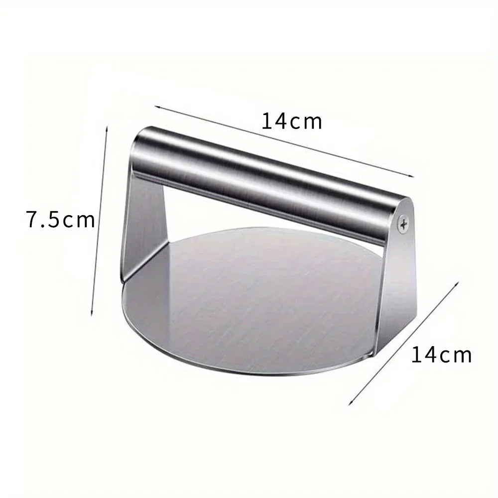 Stainless Steel Smash Burger Press – Heavy-Duty Hamburger Patty Maker