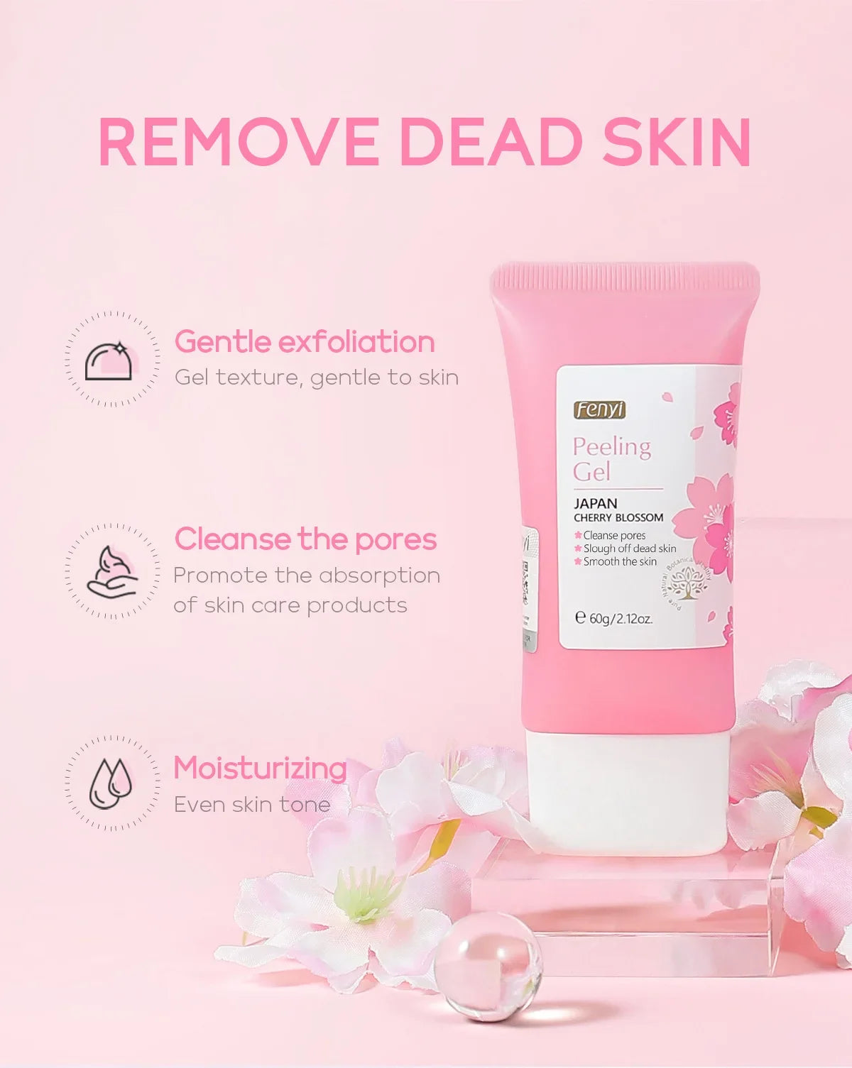 LAIKOU Face  Deep Cleaning Exfoliating Gel Skin Care Whitening Moisturizer Repair Facial Scrub Skin Care 60g