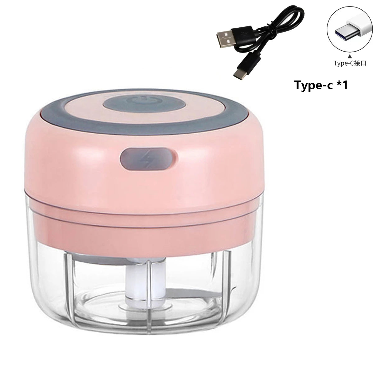 Electric Mini Garlic Chopper – USB Rechargeable Garlic & Meat Masher