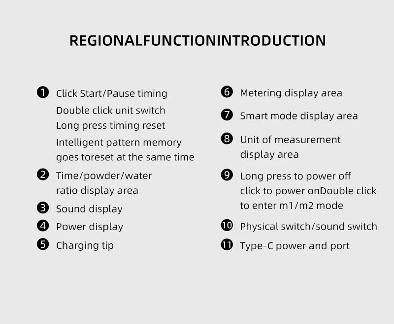 Fuego Kitchen Coffee Scale with Timer Rechargeable 0.1g Digital Espresso & Drip Brewer