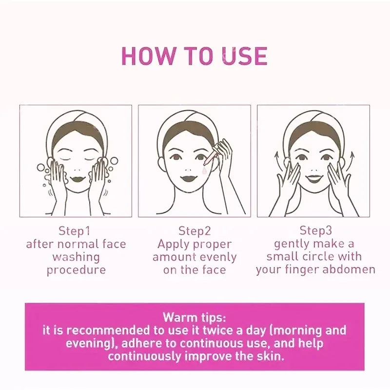 Wrinkle Removal Collagen Face Serum – Hyaluronic Acid Anti-Aging, Lifting & Fine Line Reducing Facial Serum
