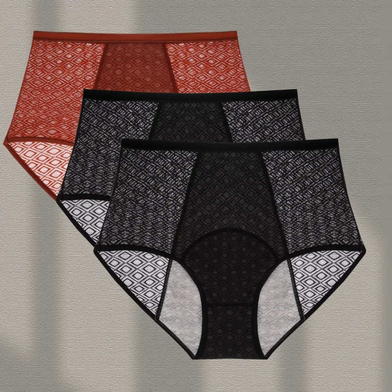 3Pcs Women's Menstrual Panties New XS-XL Size Seamlessn ylon Female Underwear Breath able Incontinence Leak Proof Lingerie