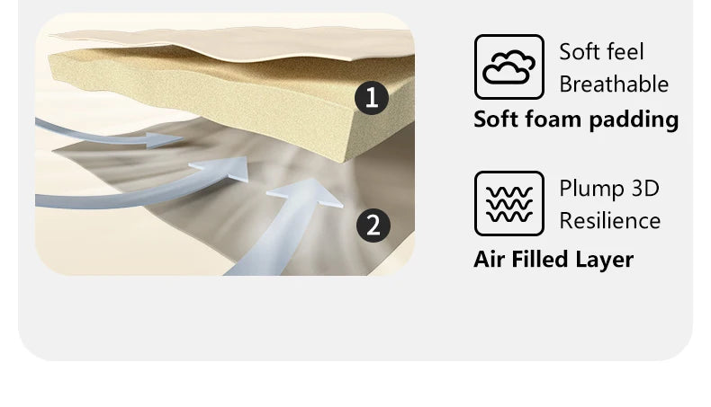 Naturehike Feather Bone 2-in-1 Foam Inflatable Pillow Waterproof Oilproof Stainproof Adjustable Soft Breathable Camp Travel Nap