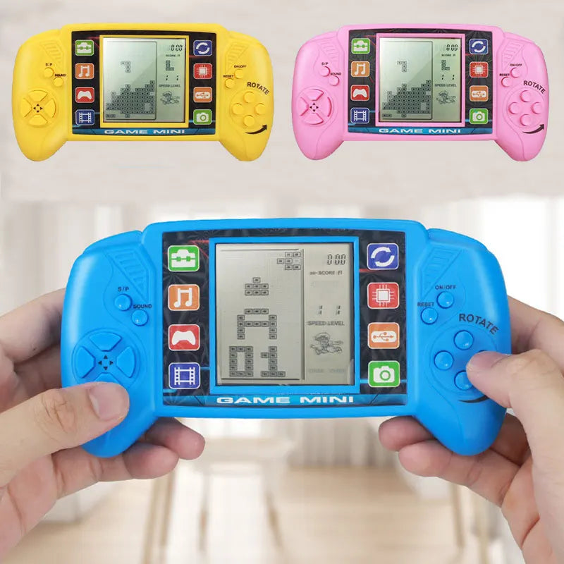 3.5" Pocket Handheld Game Console – Classic Retro Tetris Game Player for Kids