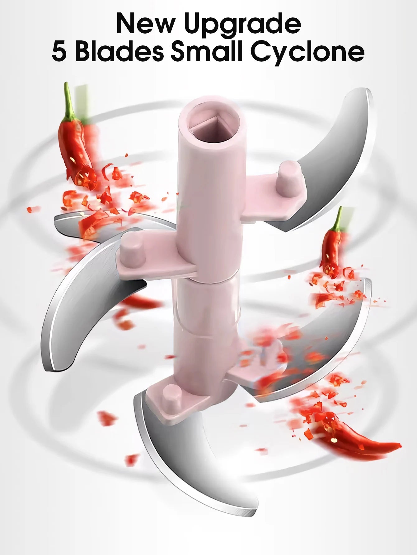 Manual Ginger & Garlic Grinder 500ml/900ml Handheld Food Vegetable Cutter