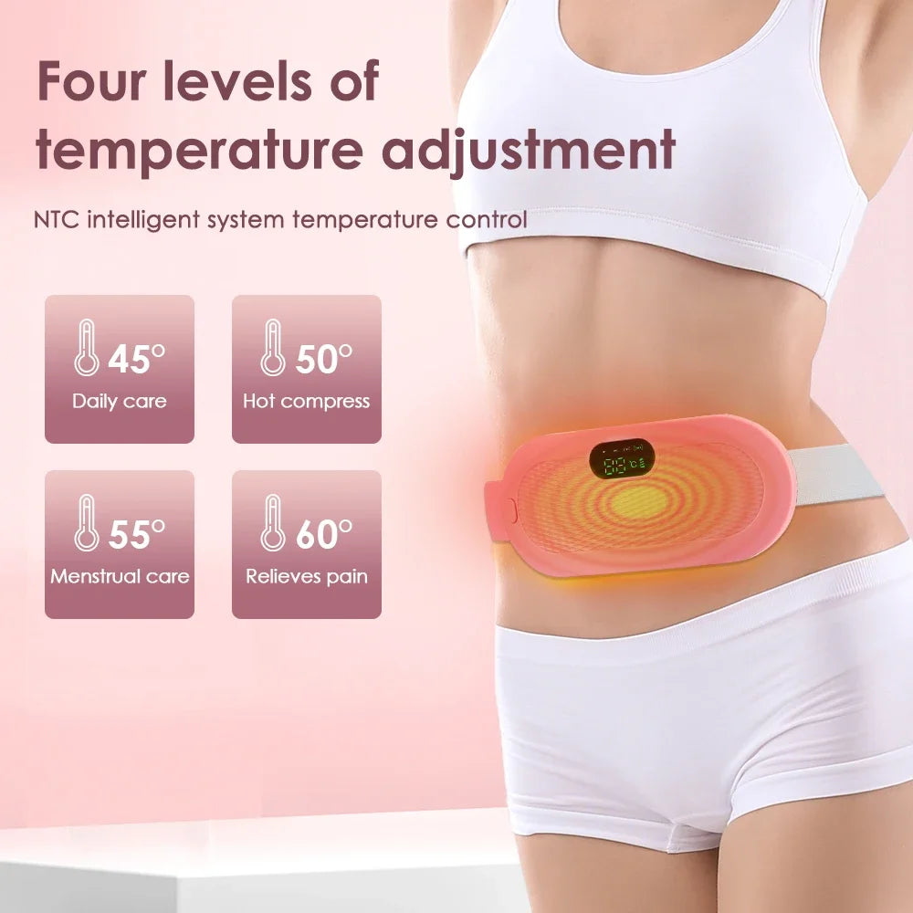 Rechargeable Heated Menstrual Waist Massager for Women