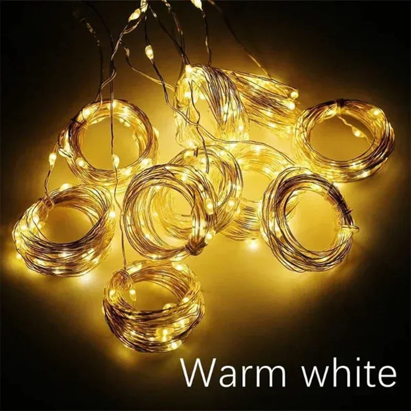 3M LED Curtain Fairy String Lights – 8 Mode USB Decorative Lights for Home, Garden & Wedding