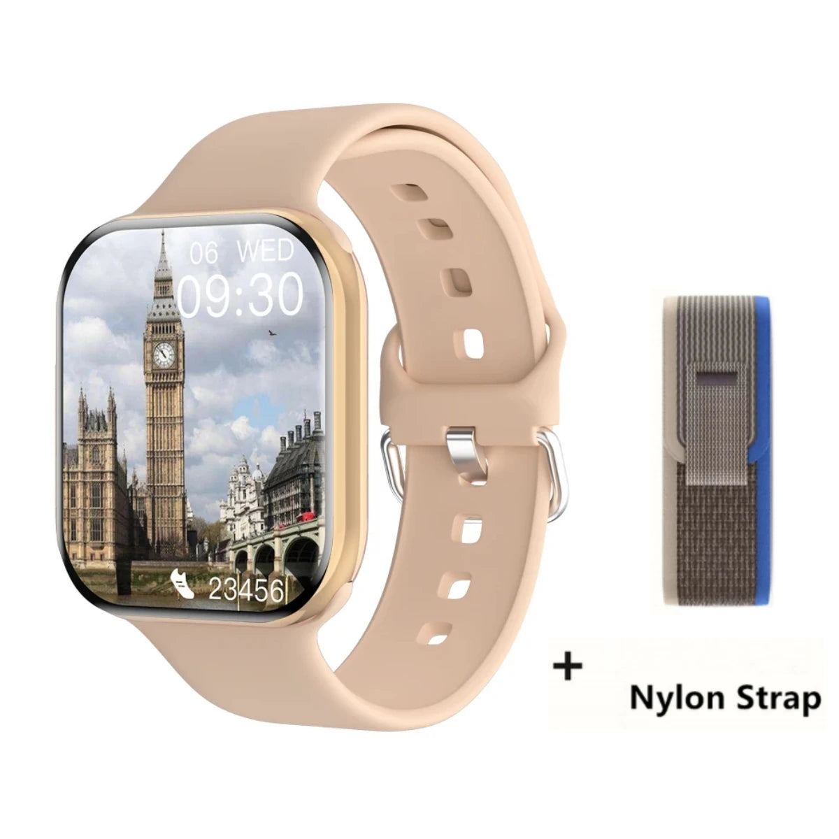 New 2025 Apple GPS Watch 10 – AMOLED Smartwatch with NFC, Bluetooth Calling, Music Memory & Waterproof Fitness Tracker