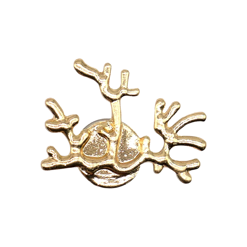 1PCS Gold Metal Shoe Charms New Metal Star Wings Wolf Shoe Buckle Accessories fit Women Men 2025 Trends Shoe Decoration Pin Gift