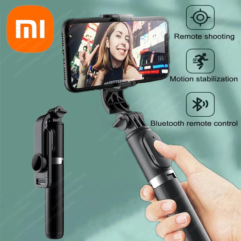 Xiaomi Selfie Stick 1045mm Bluetooth Tripod with LED Fill Light & Remote Shutter – Wireless Extendable Selfie Stand for Android & iPhone