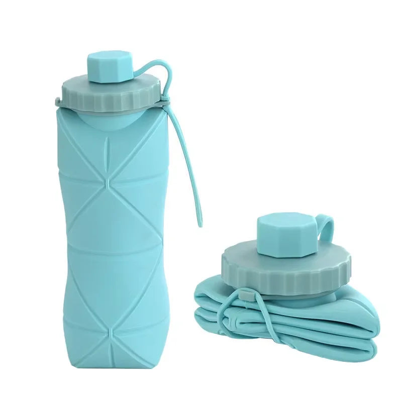 New Creative Silicone Folding Water Cup Outdoor Portable and Scalable Water Cup Sports Water Bottle Travel Water Cup Handy Cup