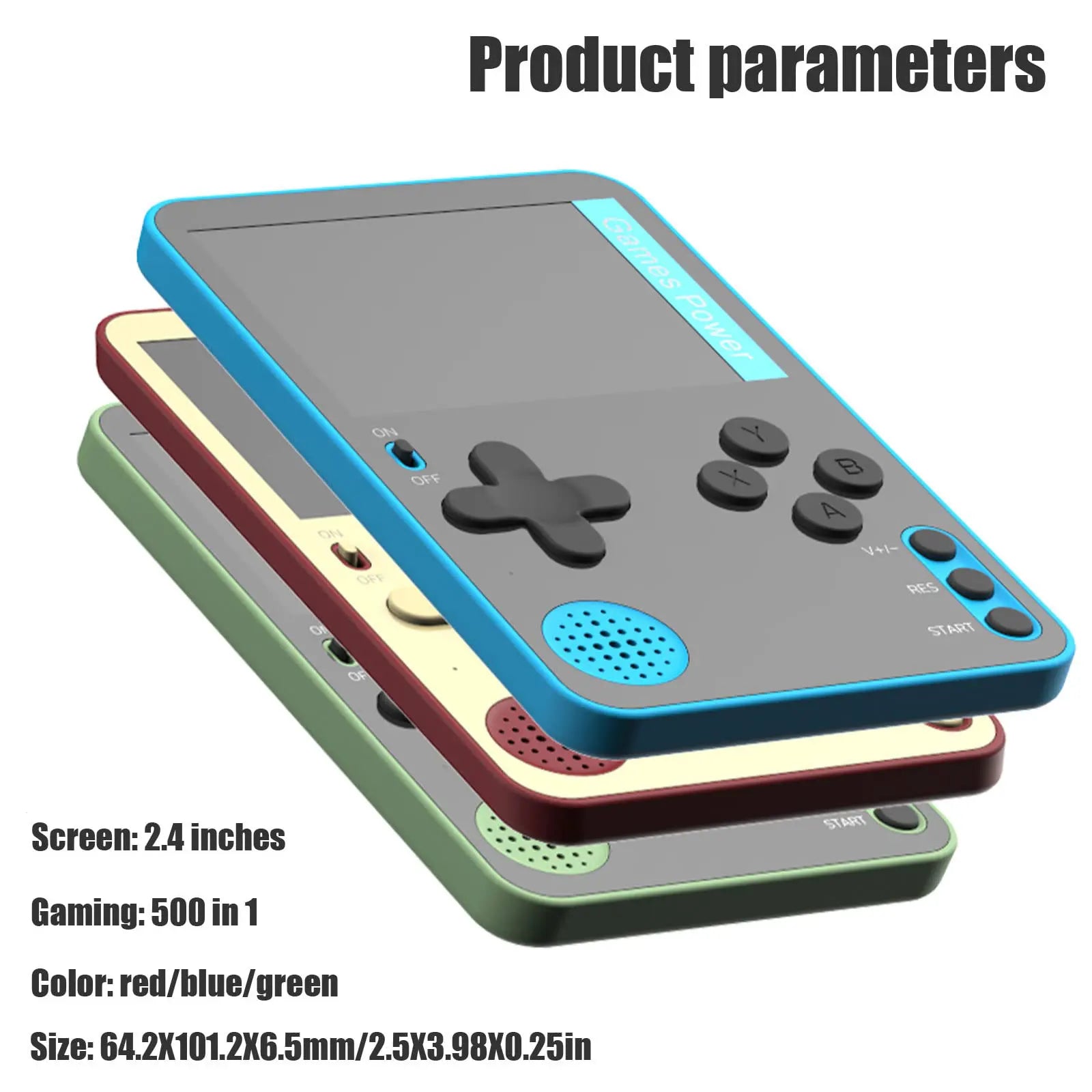 Handheld Game Console – 500 Classic Games LCD Portable Retro Mini Game