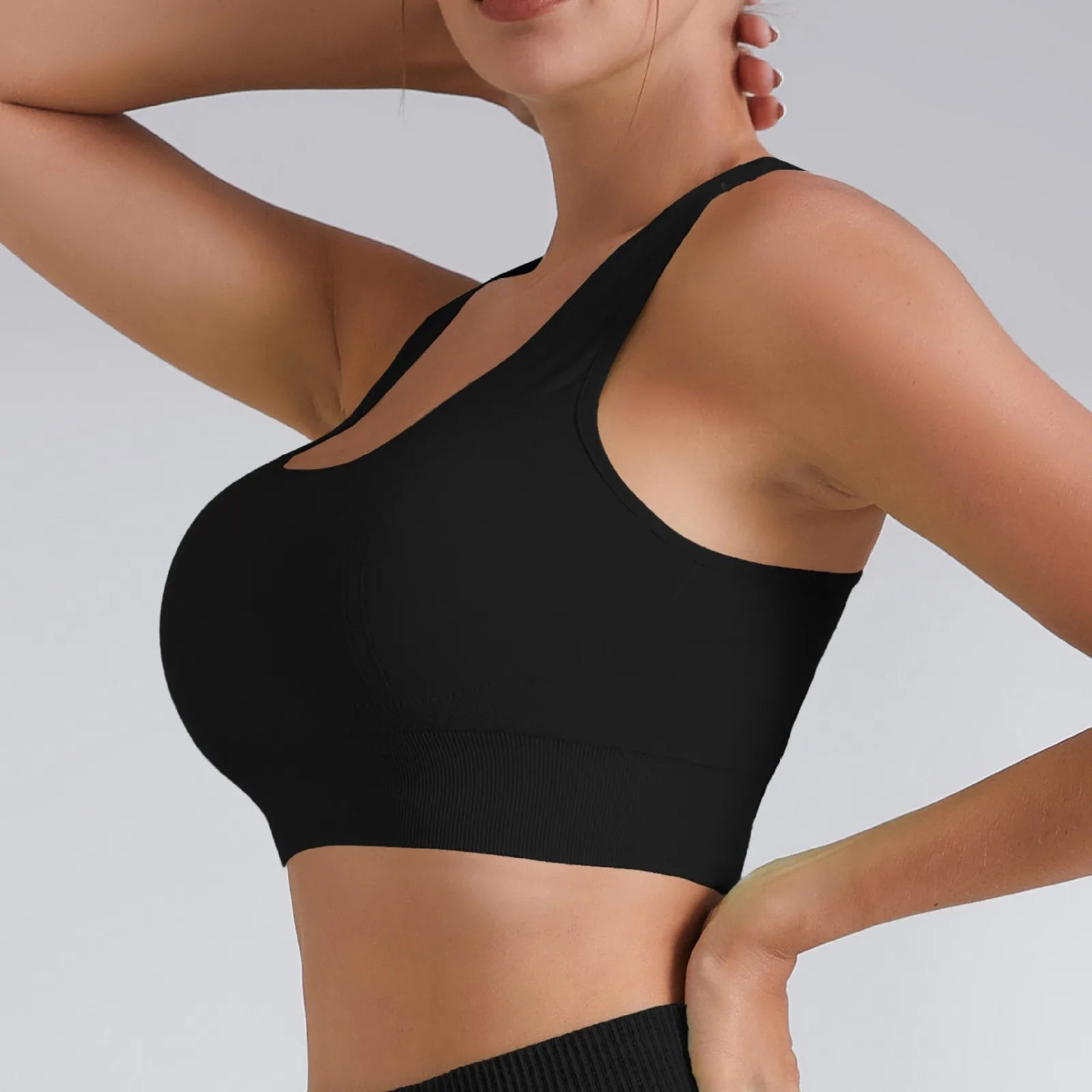 Women’s Shockproof Sports Bra – High-Strength Yoga Crop Top with Chest Pad for Gym, Running & Fitness