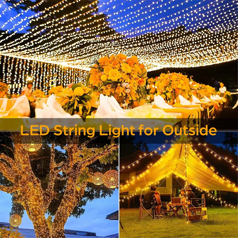 100M LED String Lights – Waterproof Fairy Garland for Wedding, Outdoor, Party & Christmas Decor