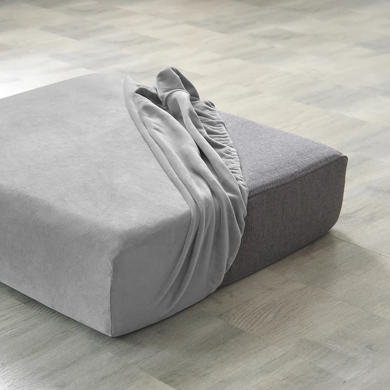 Plush Elastic Sofa Slipcover – Anti-Slip Couch Cover for Home & Office