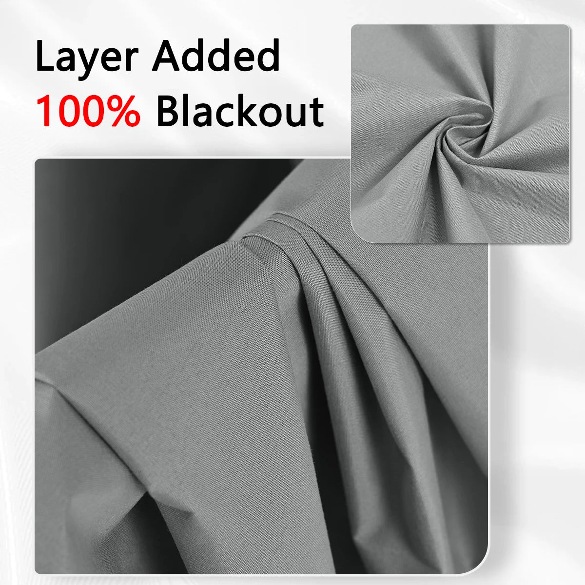 1pc Solid Blackout Curtain with Grommets – Total Privacy Bedroom Drapes