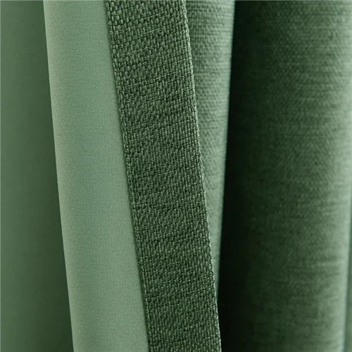 310cm Custom Blackout Cotton Linen Curtains – 80% Thickened Luxury Window Drapes