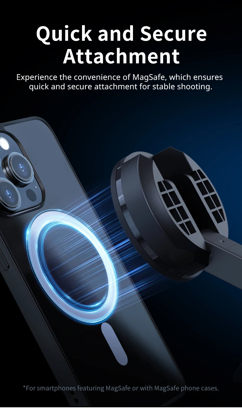Ulanzi MT-84 1.53M Magsafe Selfie Stick Tripod Bluetooth Remote for iPhone 16/15 Vlog