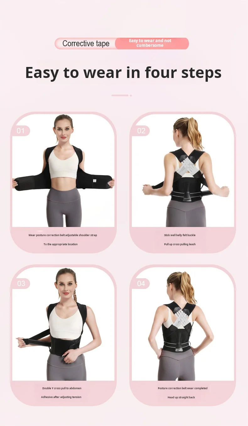 Adjustable Shoulder & Back Posture Corrector for Adults