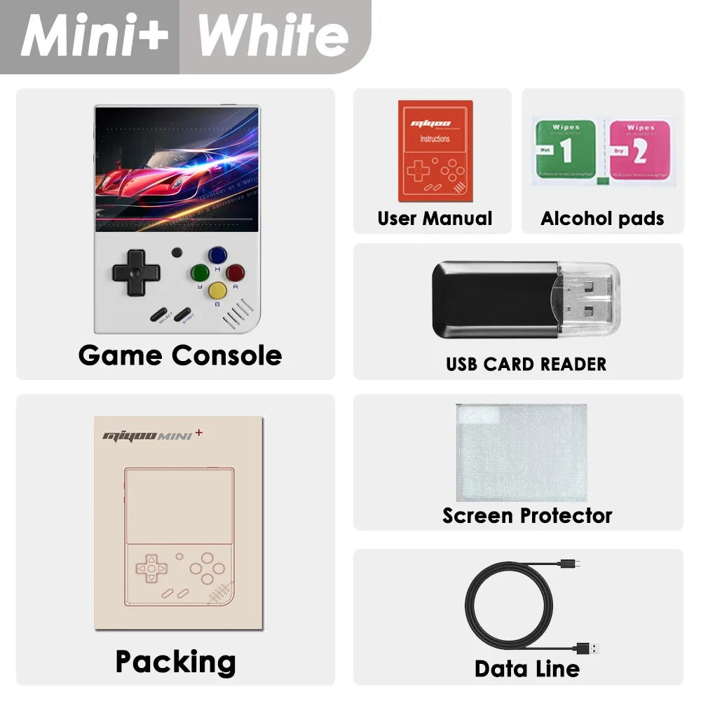 MIYOO Mini Plus V2 – Portable Retro Handheld Game Console with IPS Screen for Kids