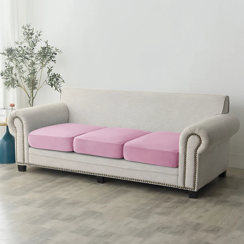 Plush Elastic Sofa Slipcover – Anti-Slip Couch Cover for Home & Office