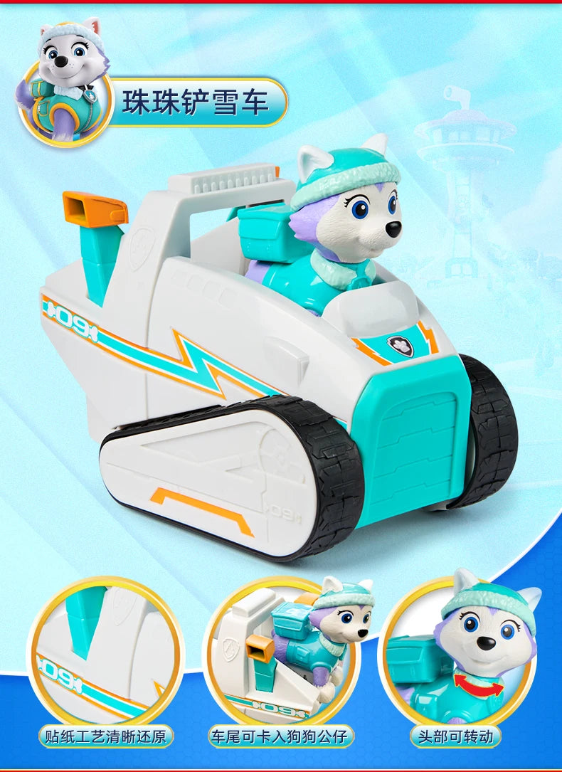PAW Patrol Vehicle Set – Ryder, Chase, Skye & Friends Action Figures Toy