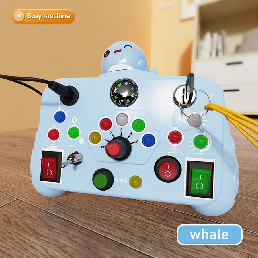 Children’s Educational Busy Toy – Cartoon Animal Early Learning Cognitive Game Machine