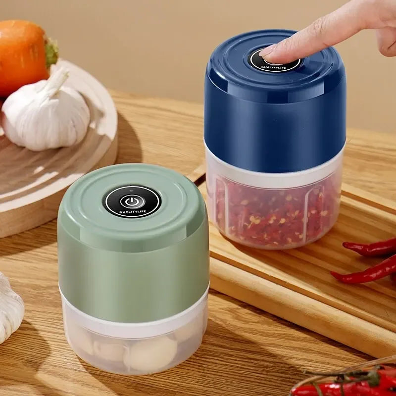 Electric Mini Garlic Chopper USB Meat Grinder Kitchen Tool