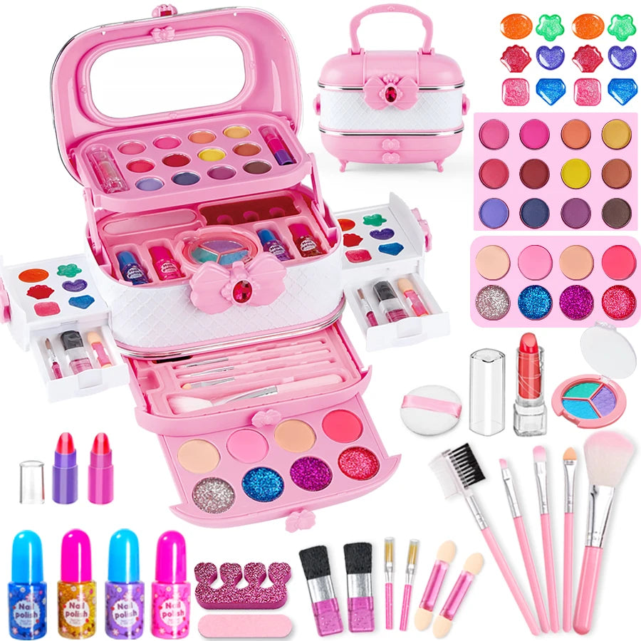 Kids Washable Makeup Kit – Real Toddler-Friendly Makeup Set for Girls