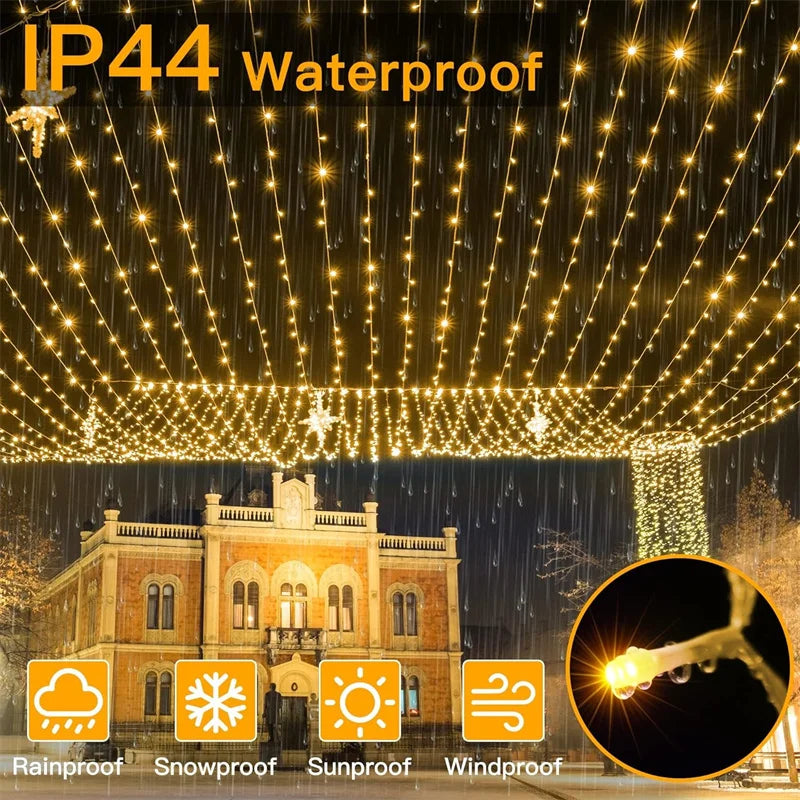 100M LED String Lights – Waterproof Fairy Garland for Wedding, Outdoor, Party & Christmas Decor