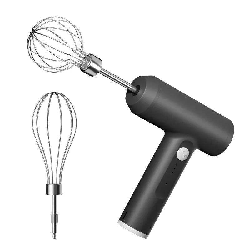 Wireless 3-Speed Electric Food Mixer Portable Egg Beater for Baking