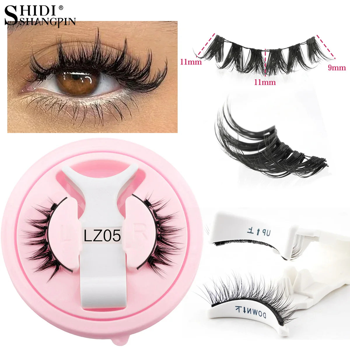 LashLuxe™ – Reusable Magnetic Mink Lashes & Tweezers Set for Effortless Glam