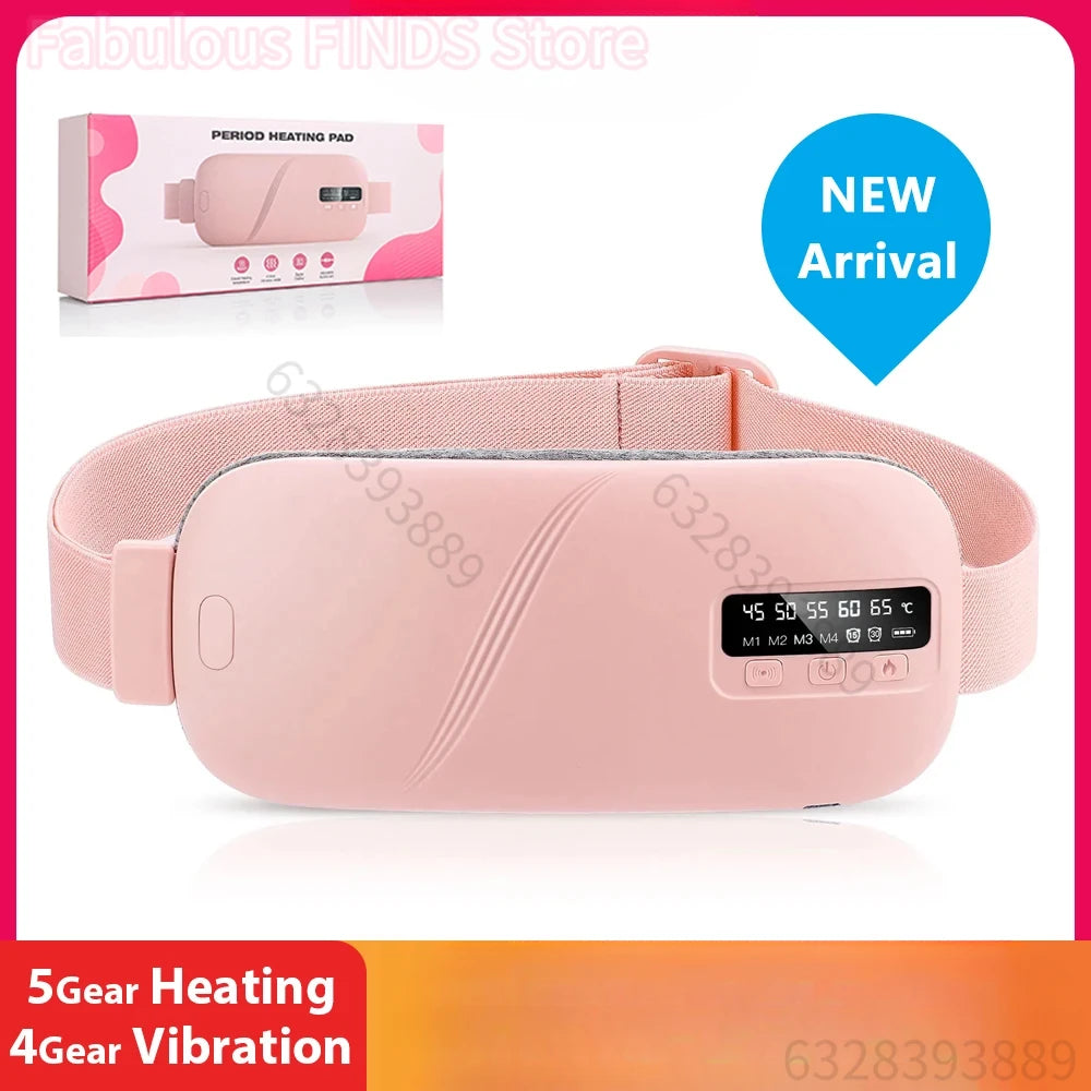 Rechargeable Heated Menstrual Waist Massager for Women