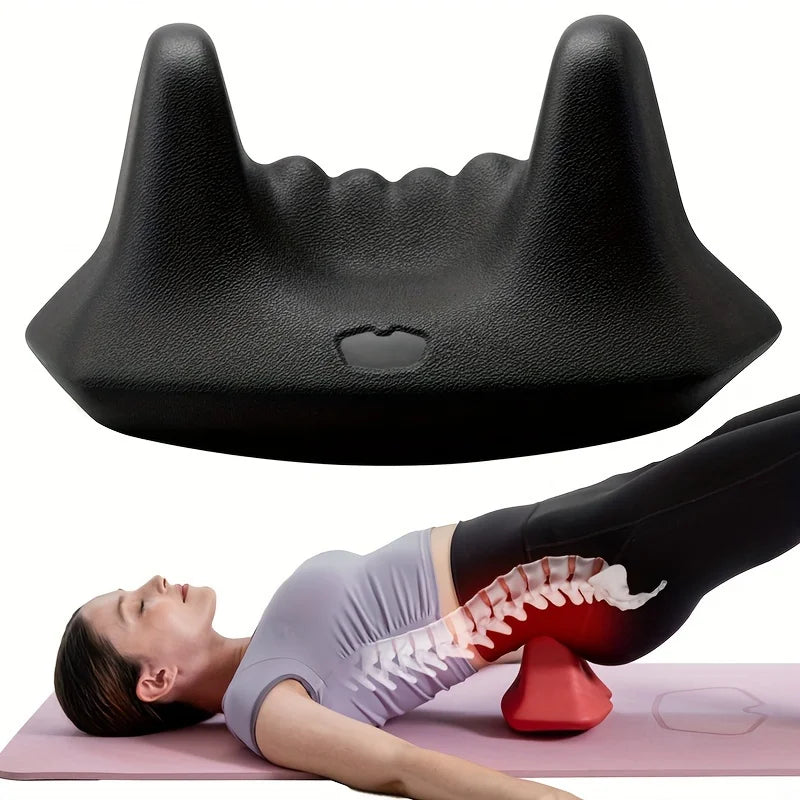 Deep Tissue Psoas Muscle Massager – Ergonomic Black PU Foam Roller for Hip, Back & Thigh Relief