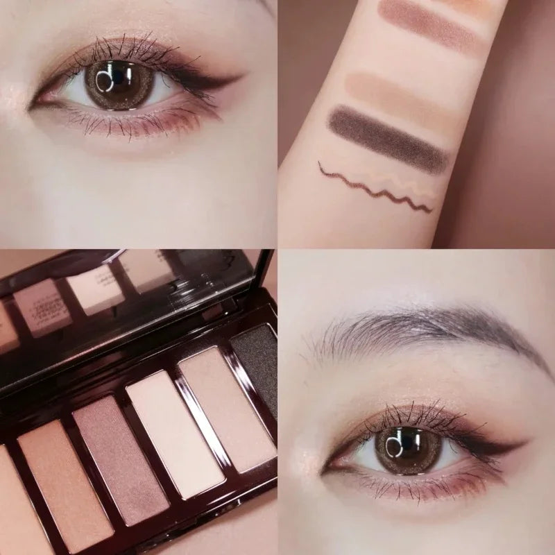 C/T Super Nude Matte 6-Color Eyeshadow Palette – Contouring & Slimming Makeup Tray