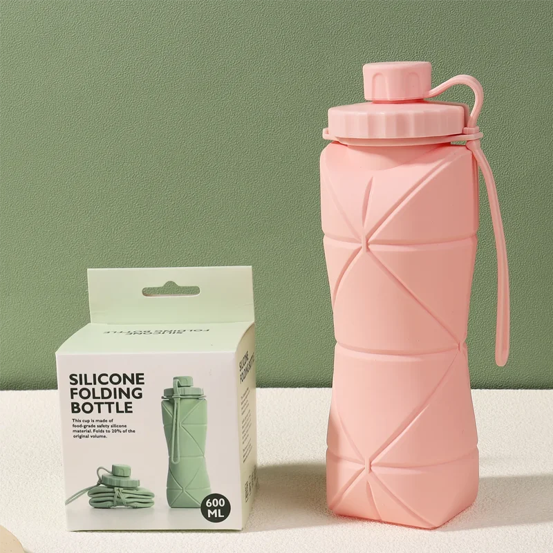 New Creative Silicone Folding Water Cup Outdoor Portable and Scalable Water Cup Sports Water Bottle Travel Water Cup Handy Cup