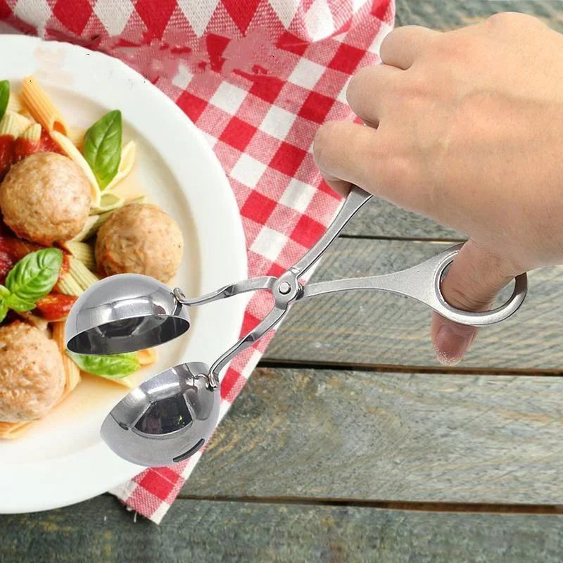 Stainless Steel Meatball & Rice Ball Maker – Non-Stick Shaper