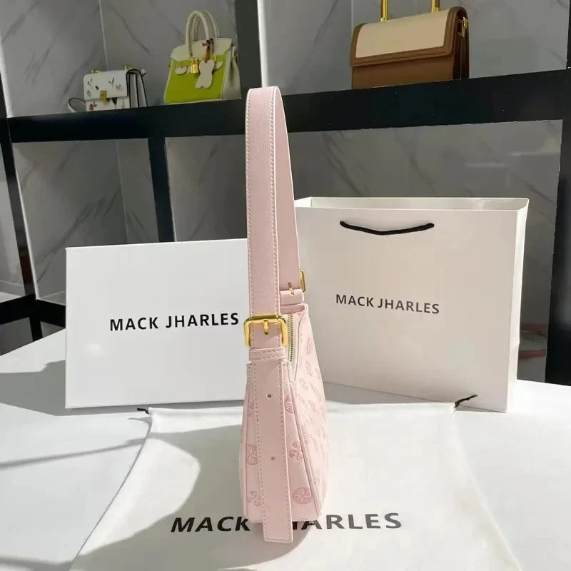 2025 Trendy Pink Underarm Bag – Summer Shoulder Bag for Women with Top Handle