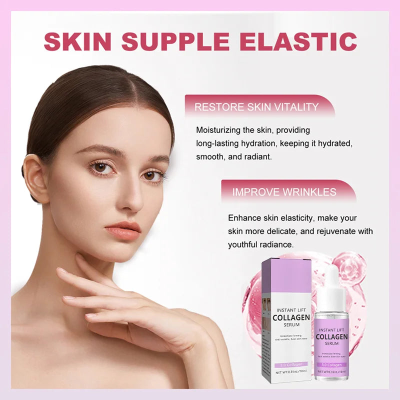 Wrinkle Removal Collagen Face Serum – Hyaluronic Acid Anti-Aging, Lifting & Fine Line Reducing Facial Serum