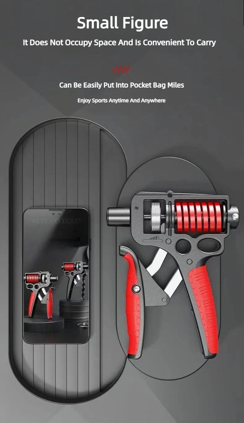 Adjustable Heavy Hand Grip Strengthener – 5–165Kg Forearm, Wrist & Finger Exercise Trainer