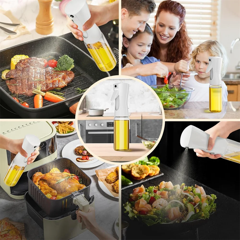 Oil Spray Bottle for Cooking – Refillable Olive Oil Dispenser