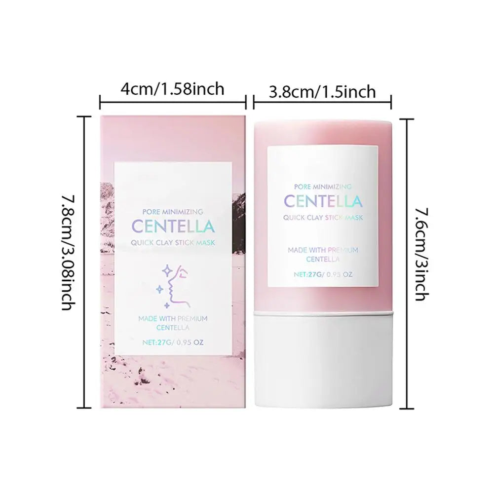 Centella Clay Stick Mask – 27g Hydrating, Pore Minimizing & Brightening Facial Skincare Stick