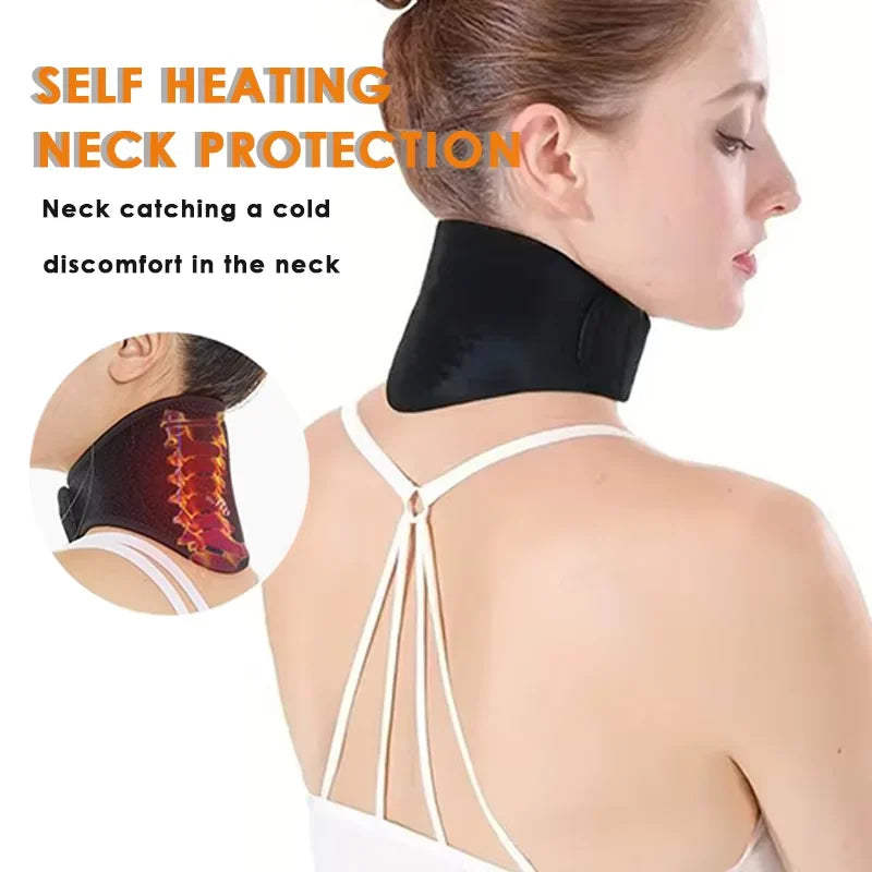 Self-Heating Magnetic Neck Support Brace – Reusable Cervical Massage & Warmth