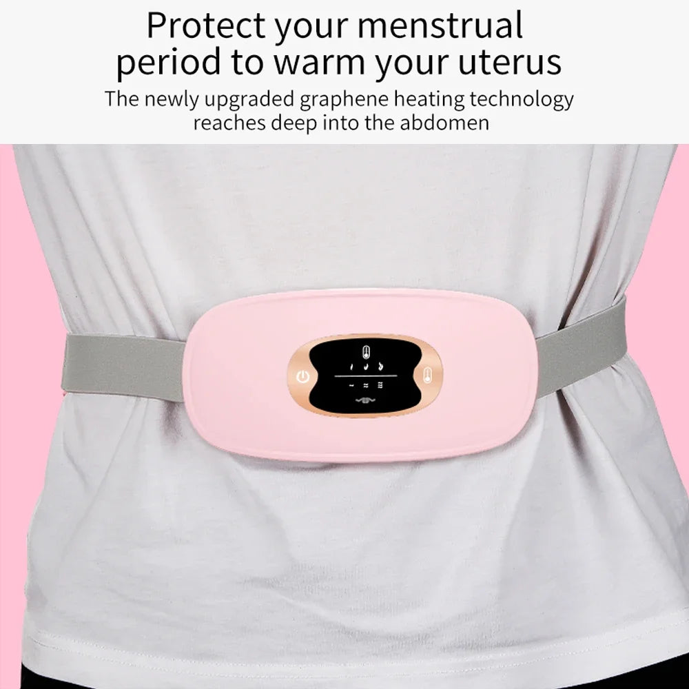 Rechargeable Heated Menstrual Waist Massager for Women