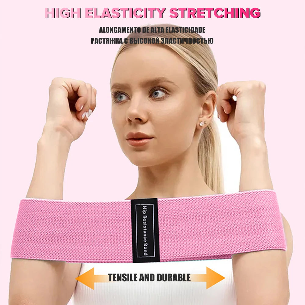 Women’s Resistance Band Set – 3-Level Stretch Bands for Yoga, Squats & Glute Workouts